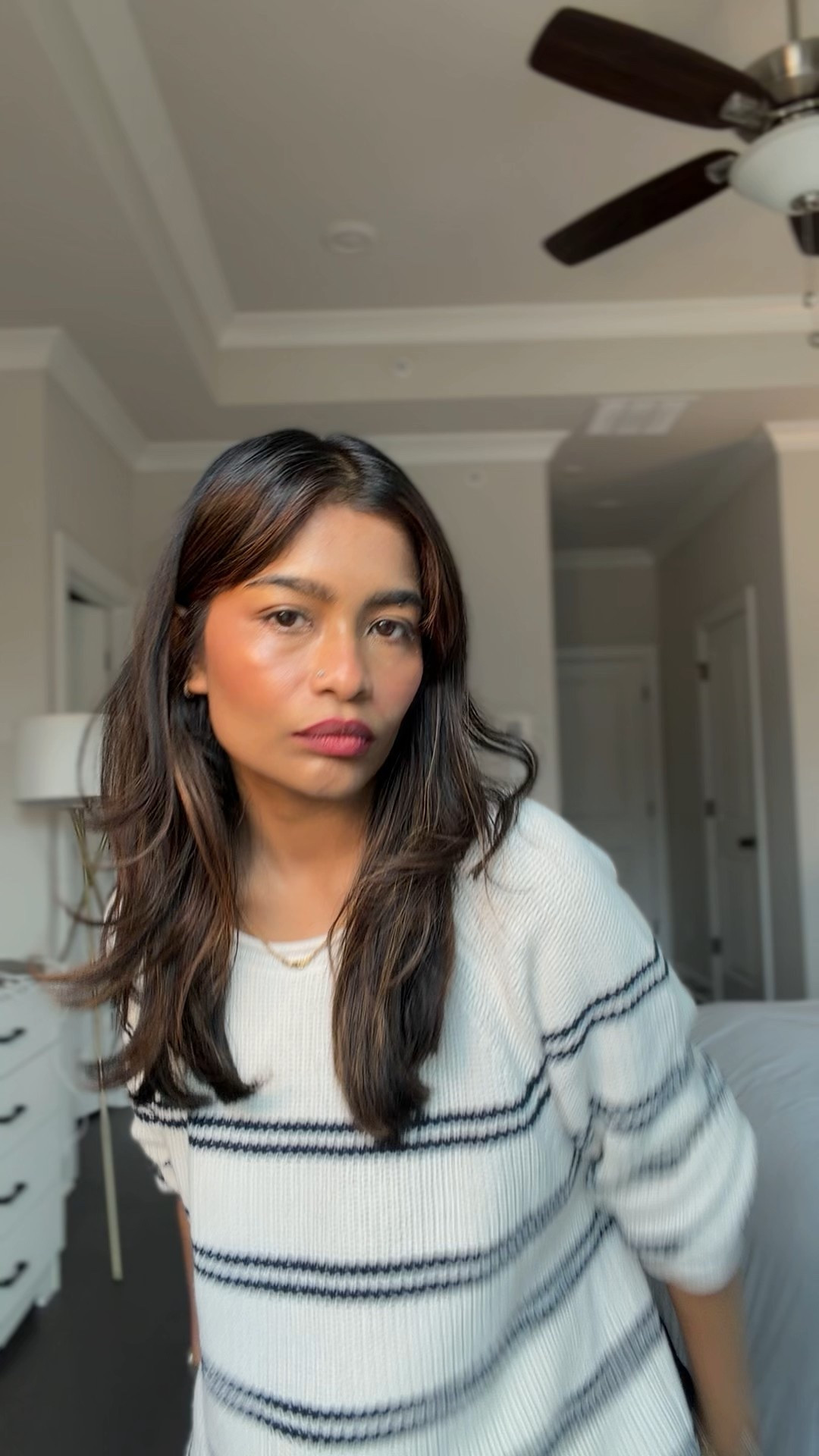 Petite + mom friendly everyday outfit perfect for Winter (can layer over) and spring/Fall. 

Wearing medium in lightweight knit stripe sweater (for a looser look, I’m usually S) 
Wearing 34/2 in pants (these are ankle length on non petites but length is great on those under 5ft)—light denim material and high waist with raw hem for more flexibility #target #hm 

#LTKmomlife #LTKPetite #LTKootd