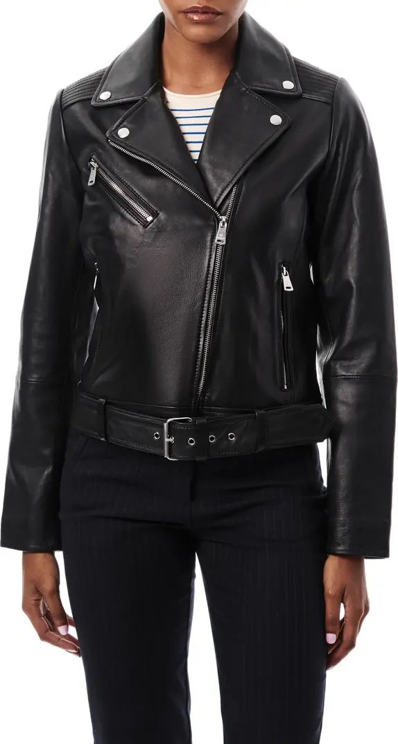 Crop Leather Moto Jacket | Nordstrom