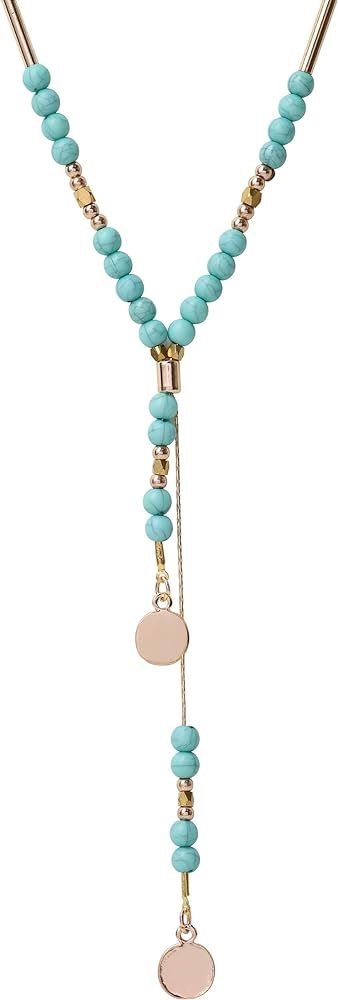 Bohemian Turquoise Necklace, Boho Turquoise Jewelry Gifts for Women | Amazon (US)