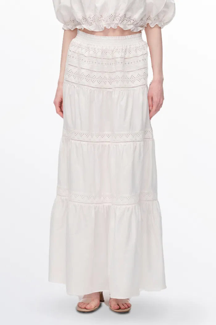 Luise Maxi Skirt in Silk Cotton | Fabrique