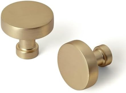 Goo-Ki 6 Pack Champagne Bronze Drawer Knobs Zinc Alloy Cabinet Hardware - Modern Simple Bar Knob ... | Amazon (US)