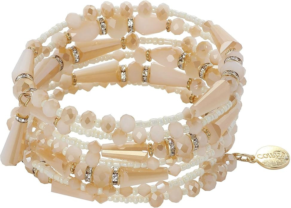 Coiris Boho Multilayer Beaded Bracelets for Women Bohemian Stretch Layered Bead Bracelets Charm B... | Amazon (US)