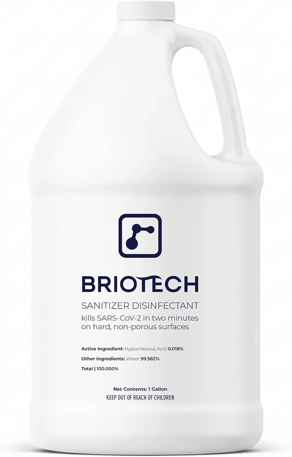 BRIOTECH Sanitizer Disinfectant, Hypochlorous Acid, Refill, 1 Gal | Amazon (US)
