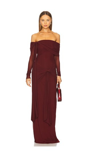Heloise Dress in Burgundy | Revolve Clothing (Global)