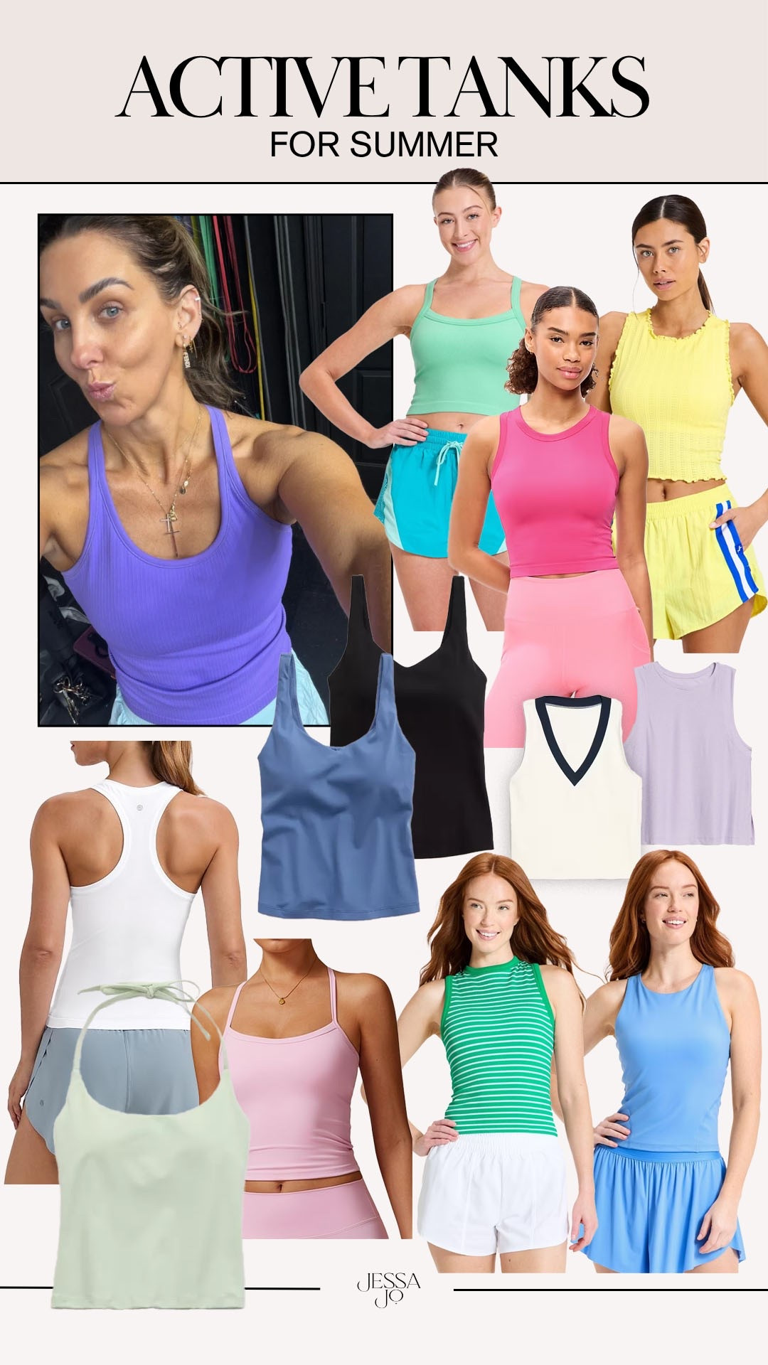 Activewear tank. Summer activewear. Summer active tank.

#LTKootd #LTKSeasonal #LTKActive
