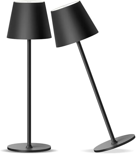 KDG Cordless Table Lamp, Portable LED Desk Lamp, 5000mAh Battery Operated, 3 Color Stepless Dimmi... | Amazon (US)