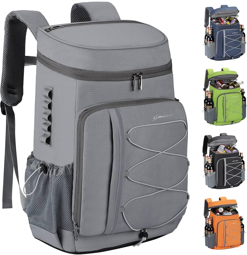 Maelstrom Cooler Backpack,35 Can Backpack Cooler Leakproof,Insulated Soft Cooler Bag,Camping Cool... | Amazon (US)