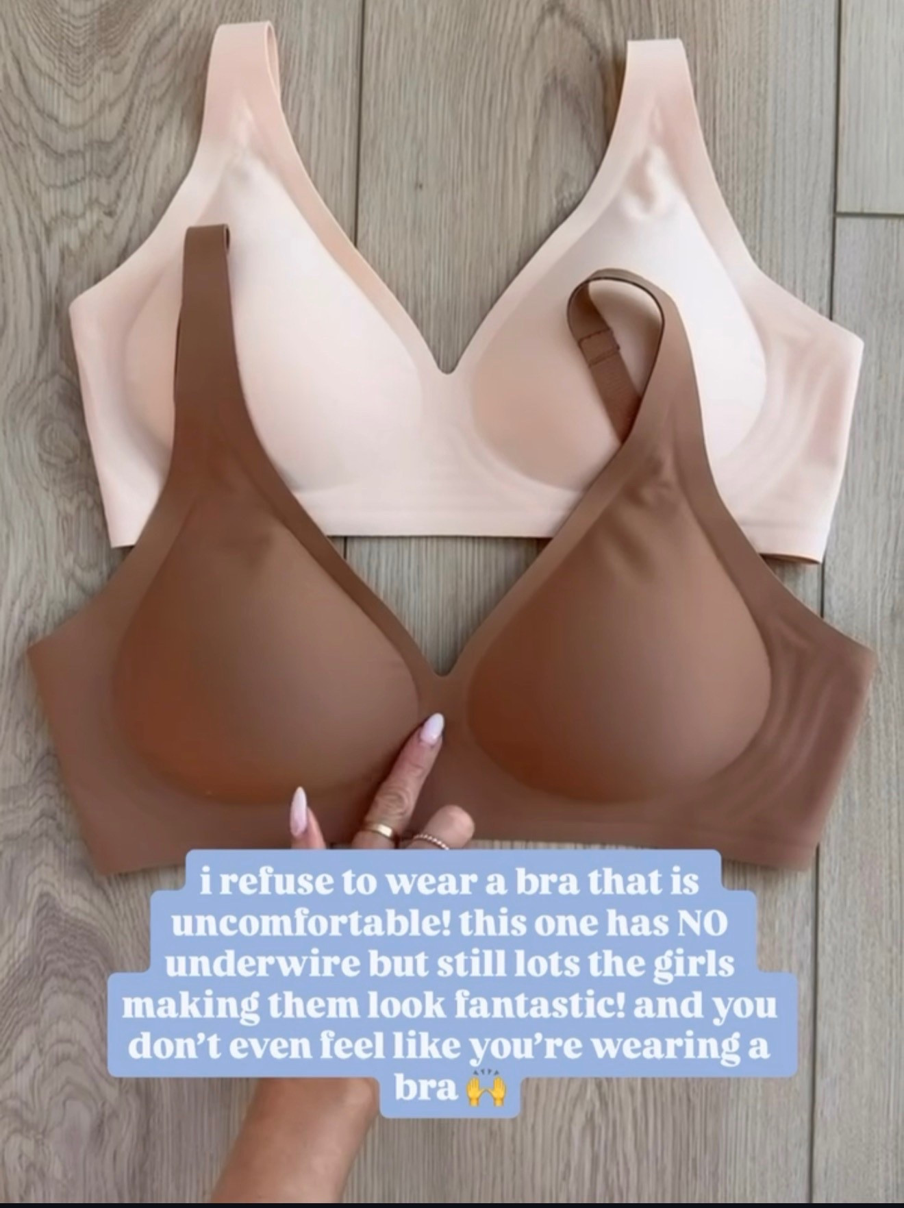 These are my favorite bras I wear everyday! They have no underwire so they’re so comfortable, but has a jelly strip to still give a lift!

#LTKmomlife #LTKgrwm #LTKootd