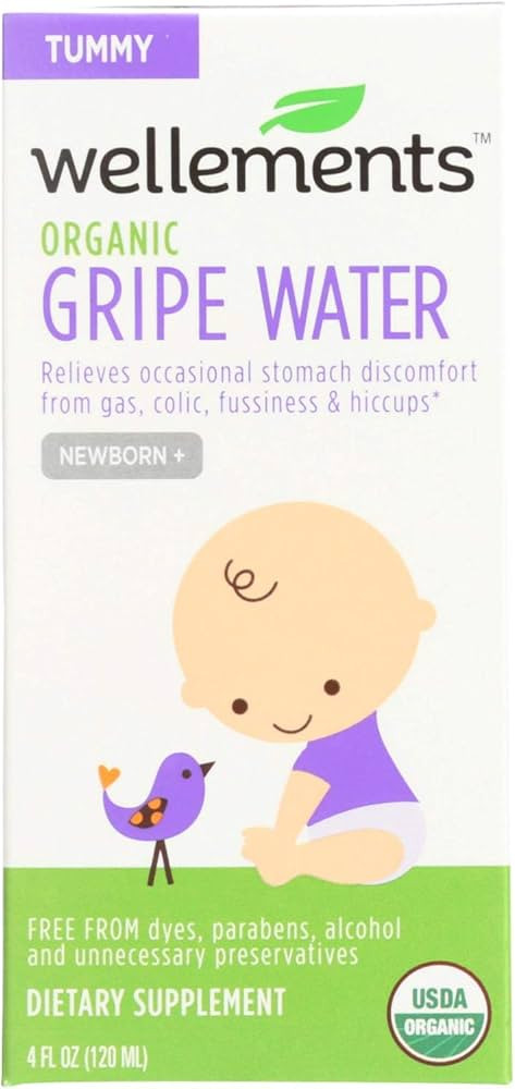 2 Pack of Wellements Organic Gripe Water for Tummy, 4 Fl Oz (Packaging may vary) | Amazon (US)