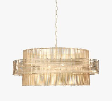 Ambledon Rattan Round Pendant (30") | Pottery Barn (US)
