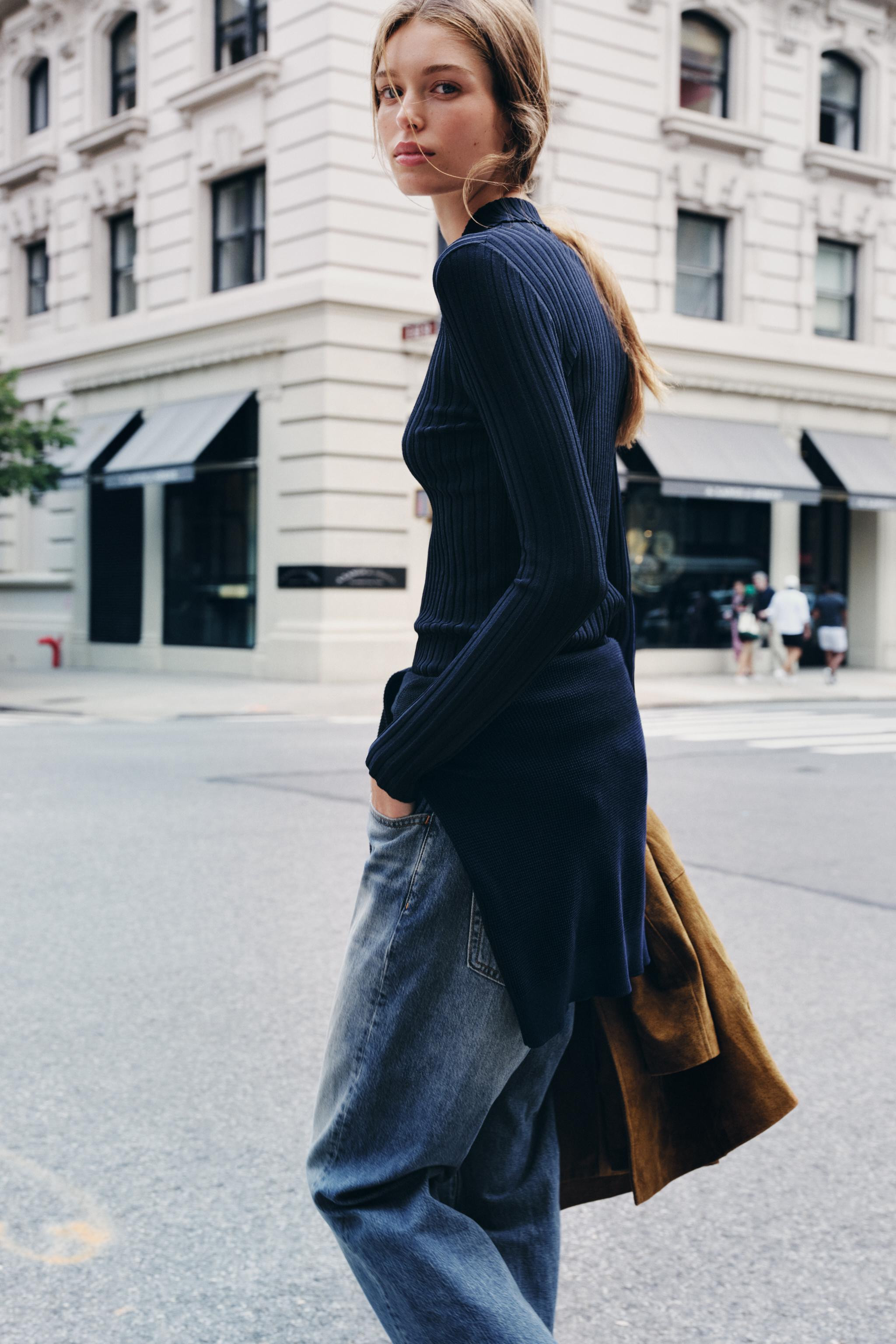 POLOSHIRT MIT RIPPENSTRICK | Zara DE