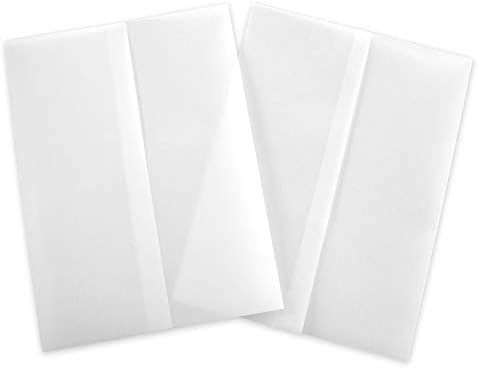 Fluorescent White Vellum Jacket - 7 x 11 for 5x7 Invitations, 100 Pack | Amazon (US)