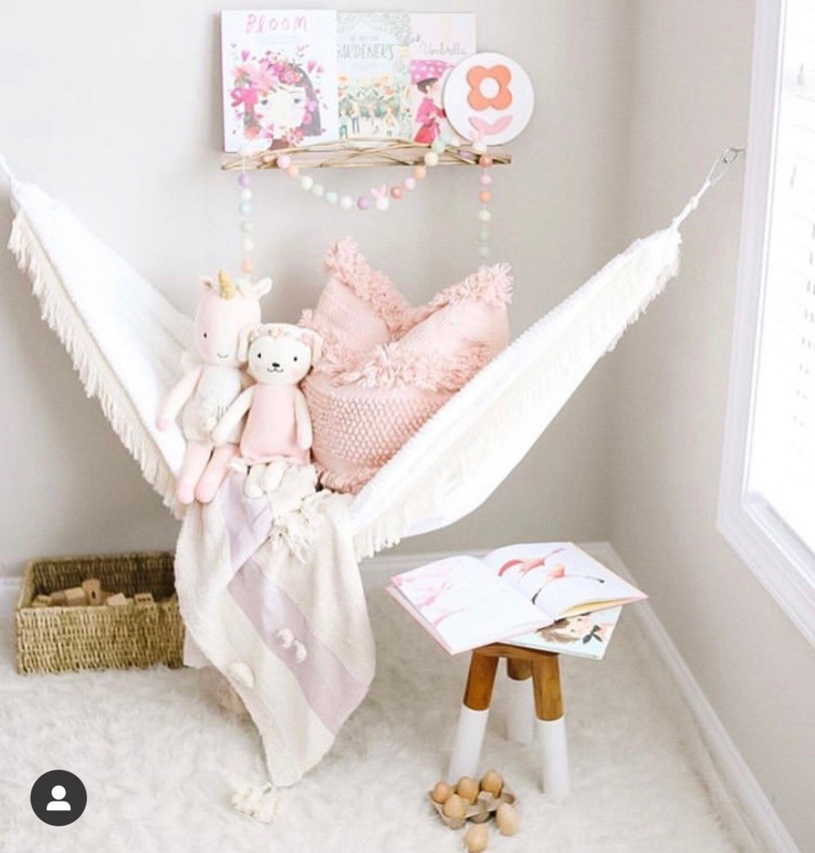 Whimsical White kids minky lined hammock! | Etsy (US)