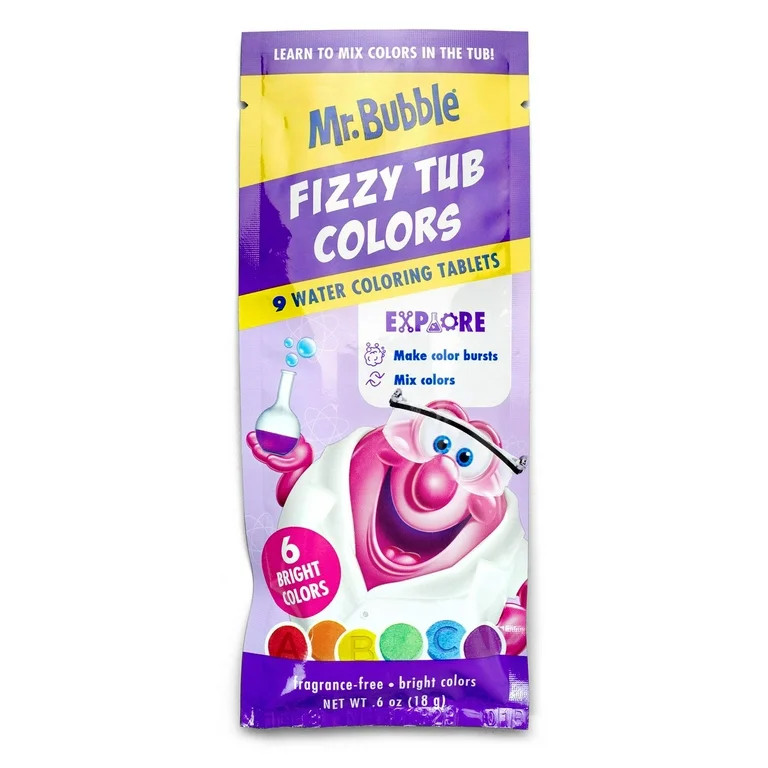 Mr. Bubble Fizzy Tub Colors, 150 count | Walmart (US)