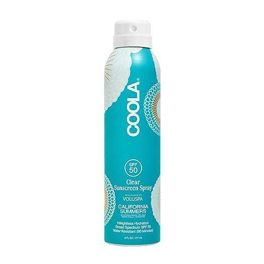COOLA Organic Clear Sunblock Spray SPF 50, Voluspa California Summers Fragrance, Dermatologist Te... | Amazon (US)
