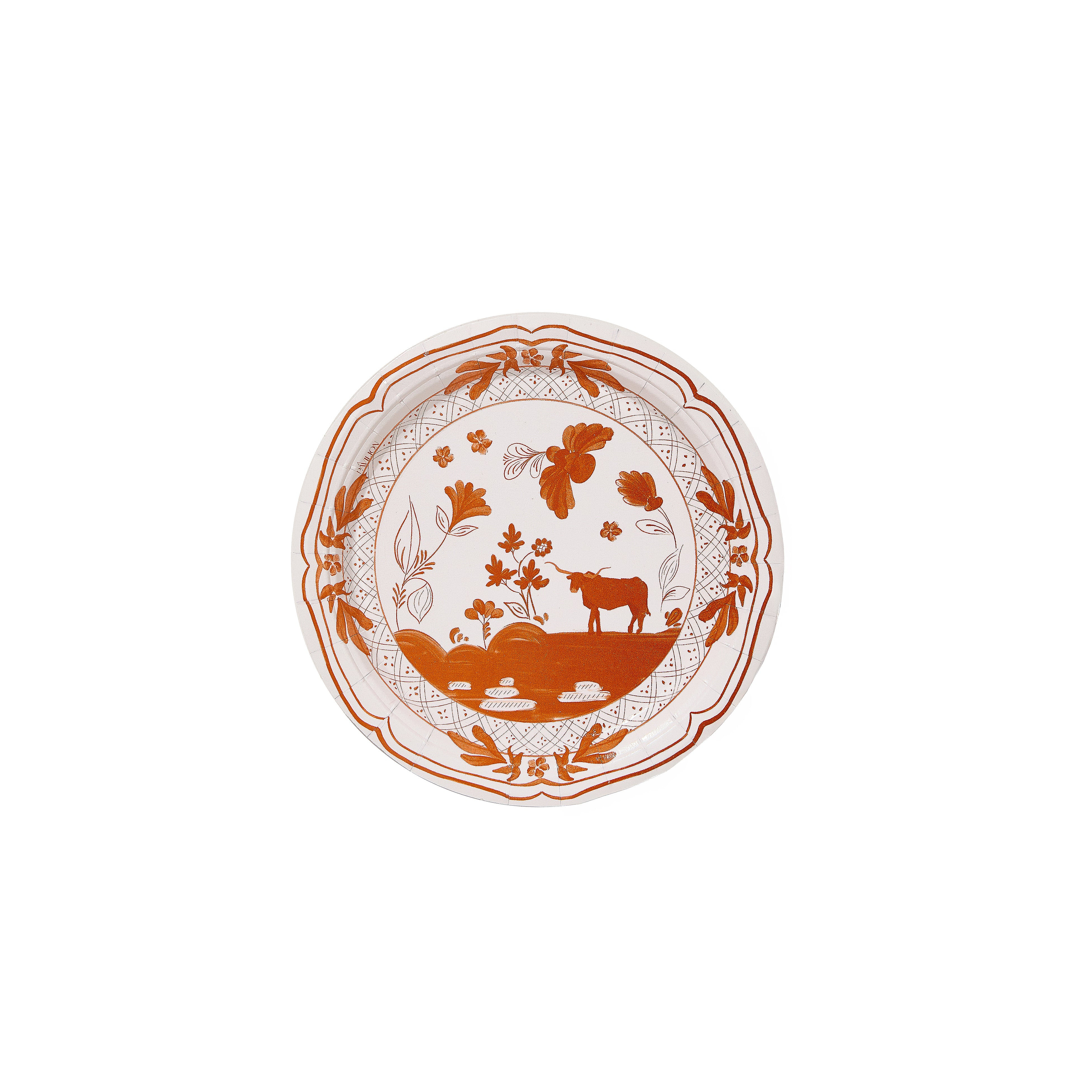 Carolee's Austin Cow Dessert Collegiate Paper Plates - 8 pack | Pavilion Paper