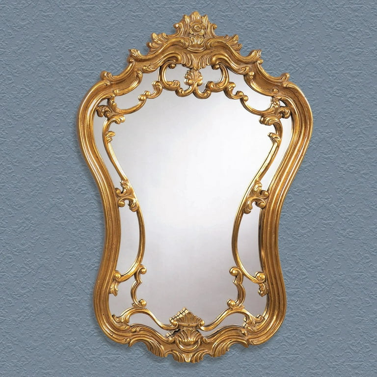 Antique Gold Ornate Arched Wall Mirror - 24W x 35H in. - Walmart.com | Walmart (US)