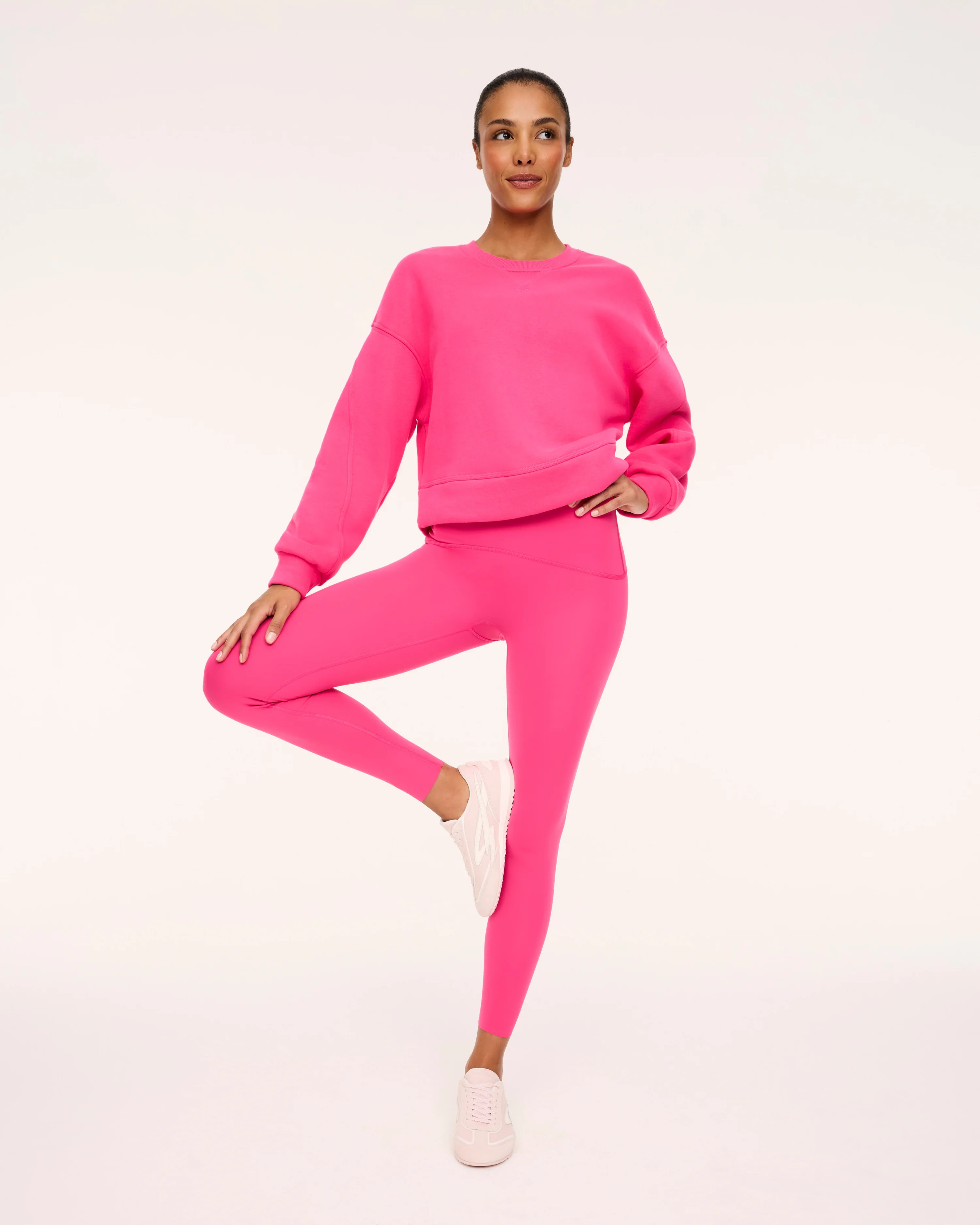 Cotton Fleece Crewneck | Spanx