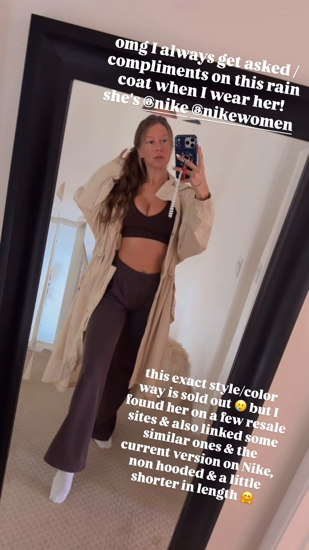 whenever I wear this trench (which let's be real it rarely rains so I don't get to wear it as much as I want to, and I also love it so much that I don't want it to get ruined or worse for wear 😊😅😂) I get soooo many questions and compliments on it! honestly it's so good like next level good, like one of the best outerwear pieces ever. ok so it's sold out on Nike BUT I found it on a resale site and also added the current version of it on Nike and some other cute trenches by Nike 

#LTKActive #LTKootd #LTKCyberWeek