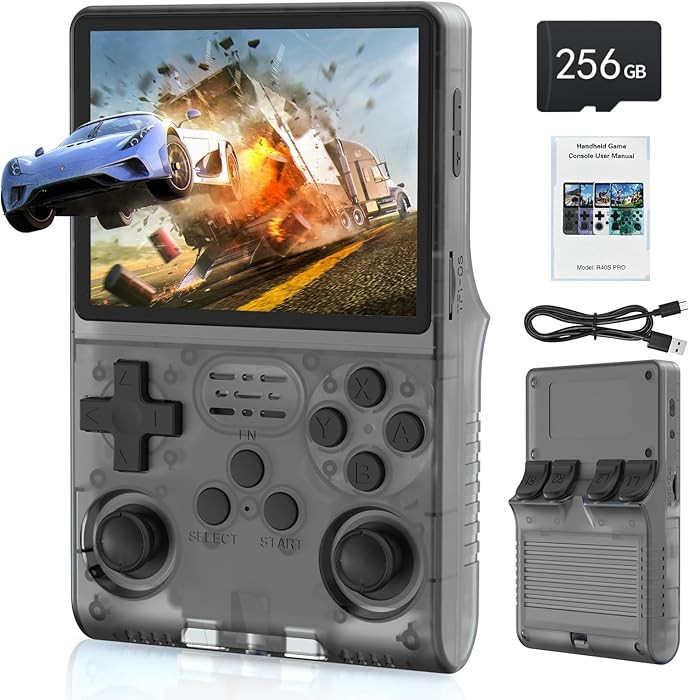 FVBADE[30000 in 1] R40S PRO Handheld Game Console 3.5 inch IPS Screen Mini Retro Console 3800mAh ... | Amazon (US)