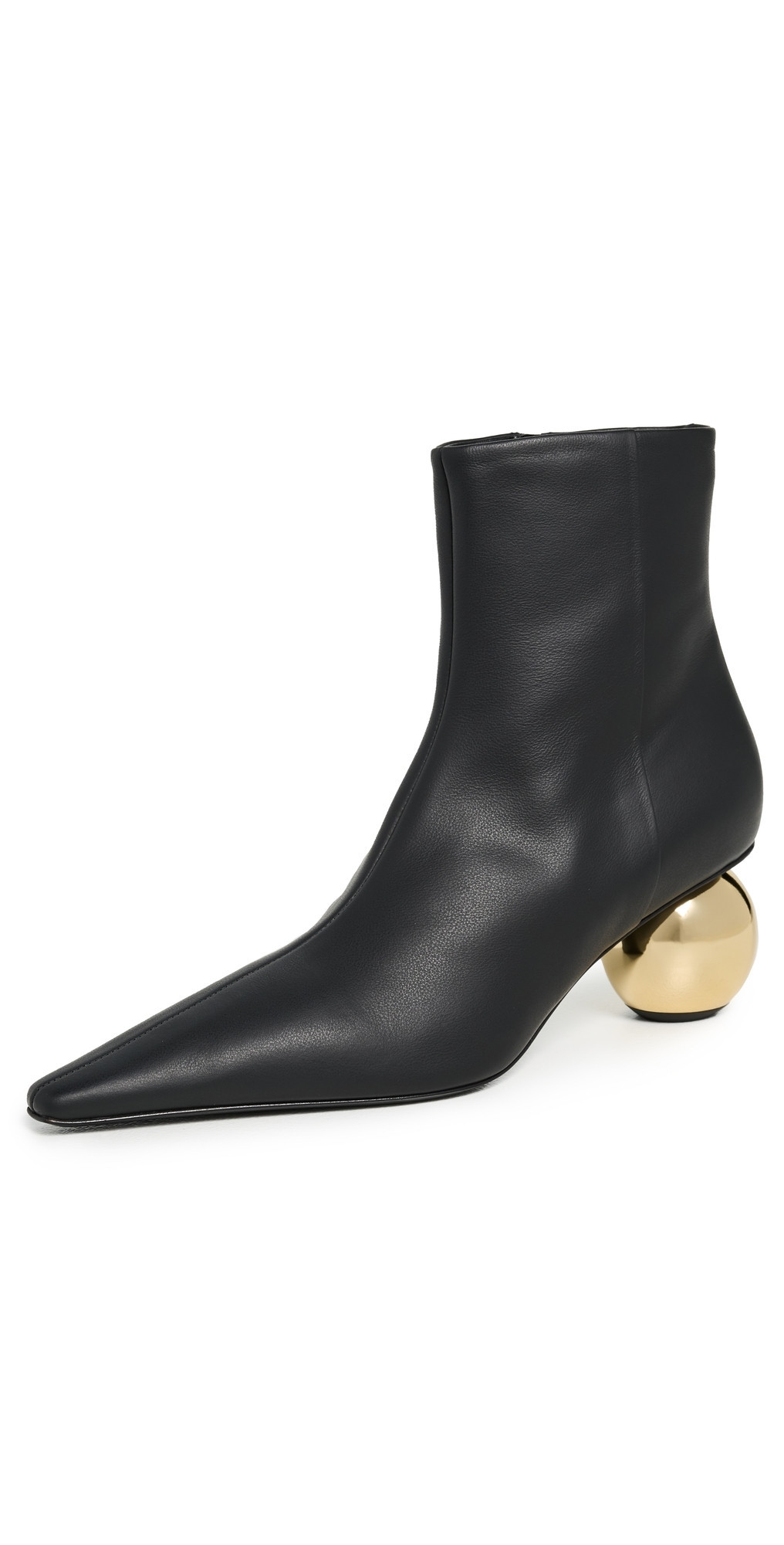 Marni Black Leather Ankle Boots Black 35 | Shopbop