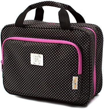 Large Travel Cosmetic Bag For Women - Hanging Travel Toiletry And Makeup Bag With Many Pockets in... | Amazon (US)