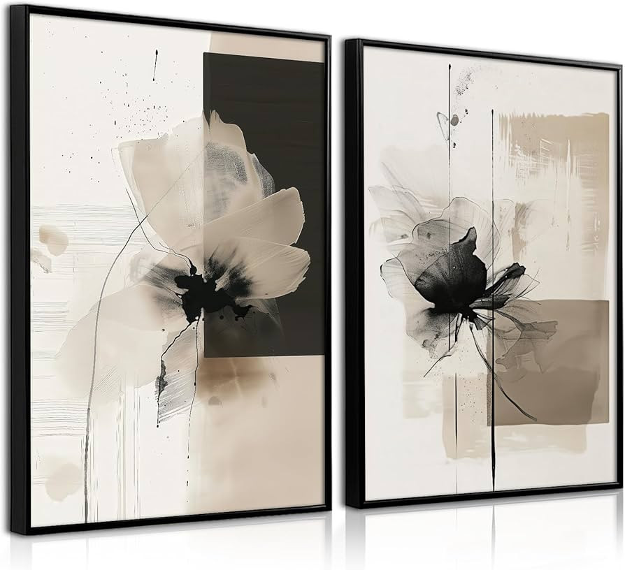 Ink Wash Flower Prints | Amazon (US)