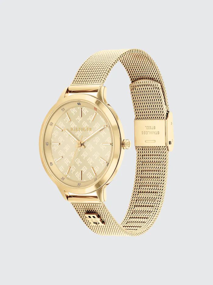 Tommy Hilfiger Iris Ionic Plated Thin Gold 2 Steel Light Champagne Dial Watch | Tommy Hilfiger (AU)