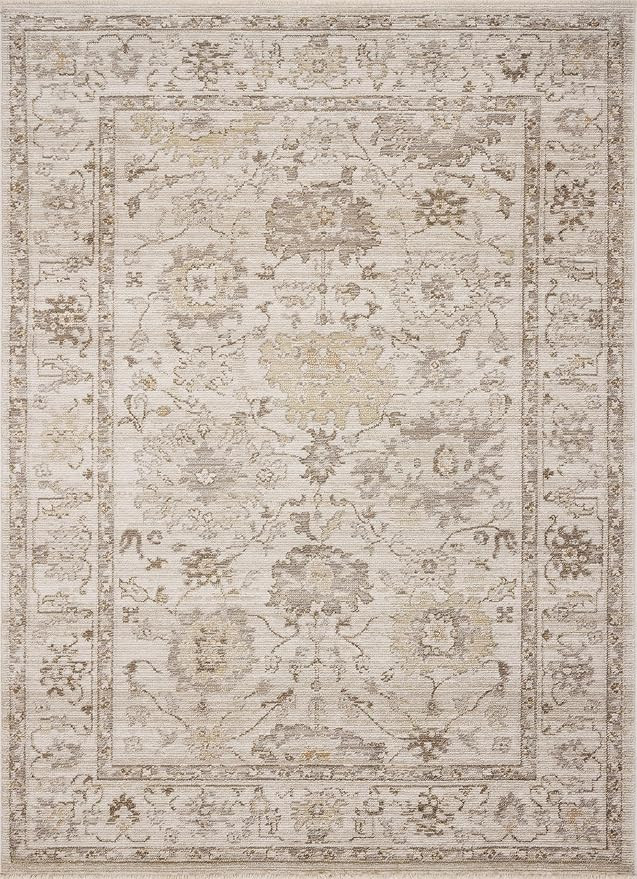 Loloi Magnolia Home by Joanna Gaines Pace Collection PAC-04 Natural/Multi 5'-3" x 7'-6" Area Rug | Amazon (US)
