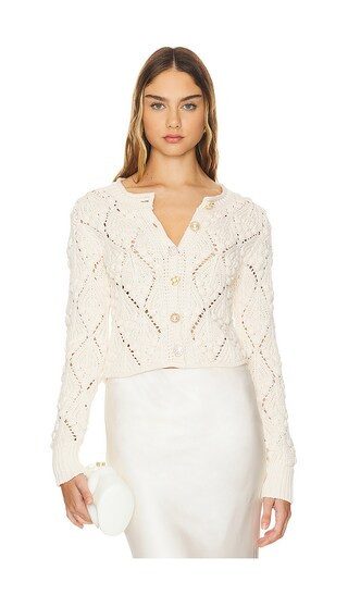 Caspian Cardigan in Ivory | Revolve Clothing (Global)