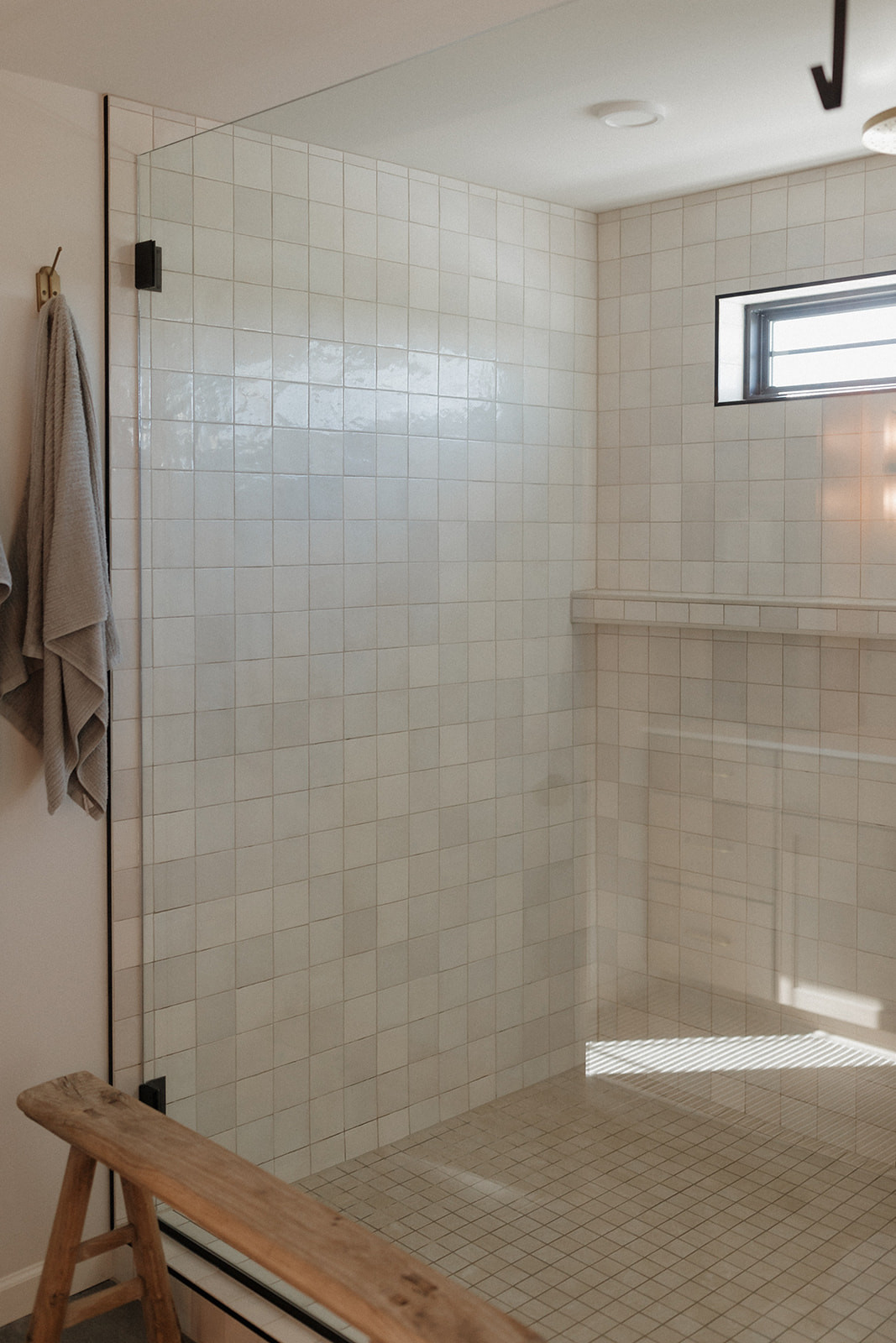 Shop everything in our primary bathroom! // Wall Color: First Star by Sherwin Williams // Flooring: Lamosa USA in Grey // Cabinets: Custom by Countryside Cabinets in North Pier // Shower Tile: Lamosa USA in Bone // Items Not Linked: Custom art (Dupes provided below)! 

 #LTKHome