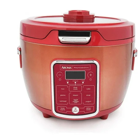 Aroma 20-Cup (Cooked) Glass Lid Digital Rice Cooker | Walmart (US)