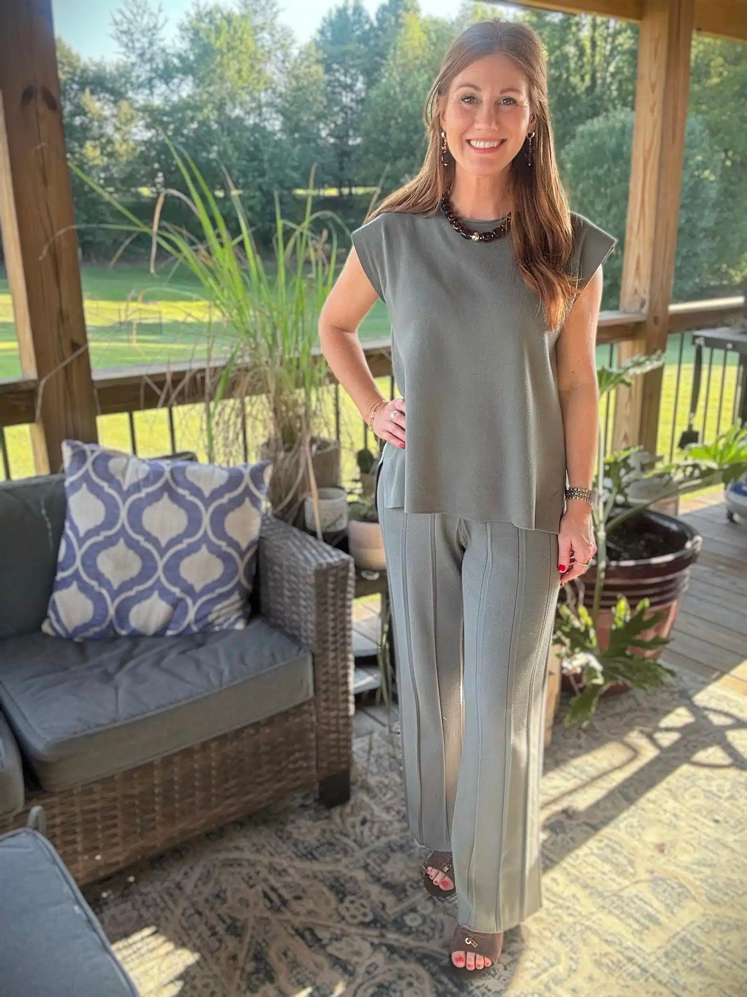 Stephanie is sharing a two piece set from Amazon. It is petite friendly and comes in several colors. She is wearing a size medium.

#LTKPetite #LTKOver40 #LTKootd