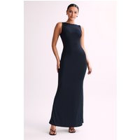 Tarna Sleeveless Slinky Maxi Dress - Black | MESHKI US