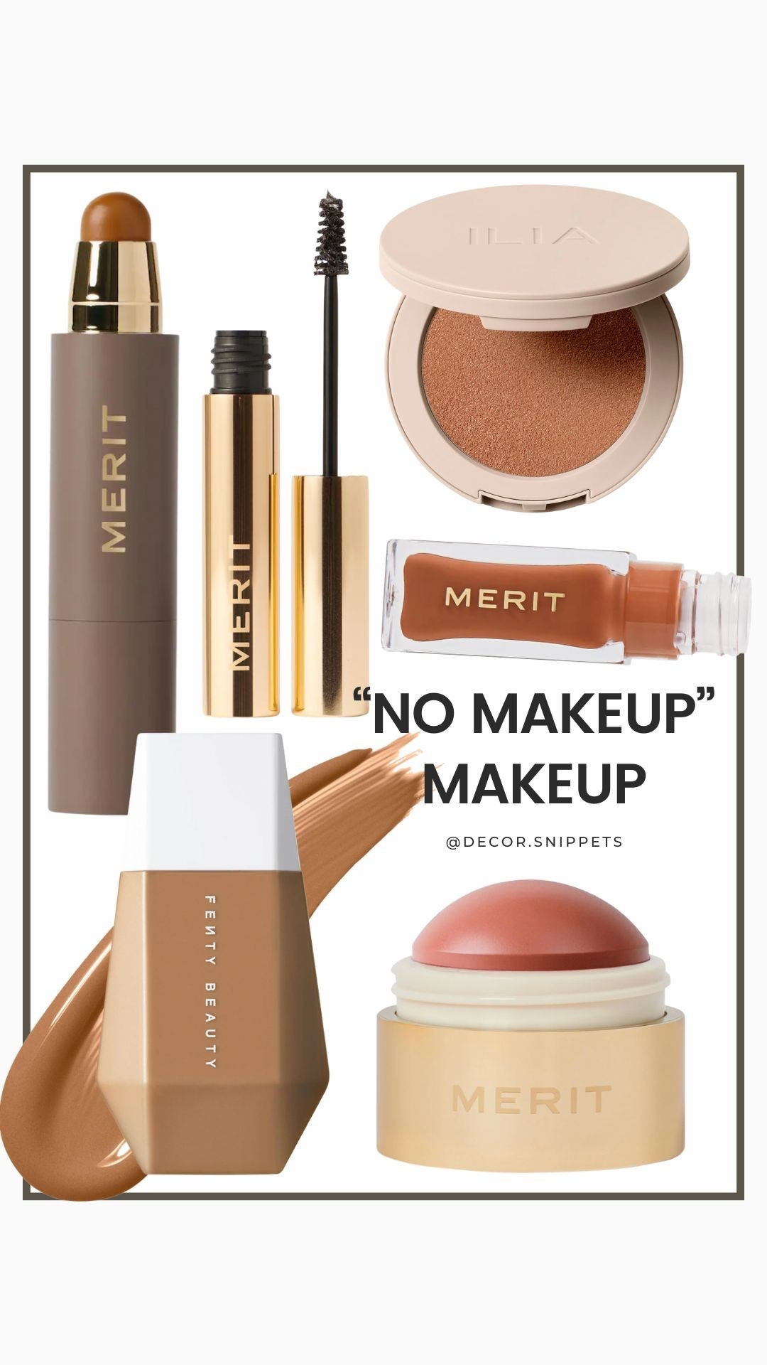 Get the perfect “no makeup” makeup look with these lightweight, skin-enhancing essentials from Merit, Ilia, and Fenty Beauty. Designed to give you a fresh, natural glow with minimal effort — ideal for everyday wear. Tap to shop your favorites and elevate your minimalist beauty routine! 🤍✨ #NoMakeupMakeup #CleanBeauty #LTKMakeup #MeritBeauty #FentyBeauty #IliaBeauty #LTKFinds

🛍️ Shop now via the links below!

