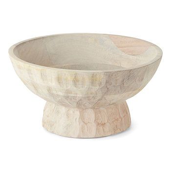 Linden Street Mango Wood Pedestal Bowl, Color: Natural - JCPenney | JCPenney