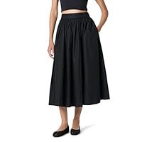 The Drop Women's Arlo Voluminous Cotton Poplin Midi Skirt | Amazon (US)