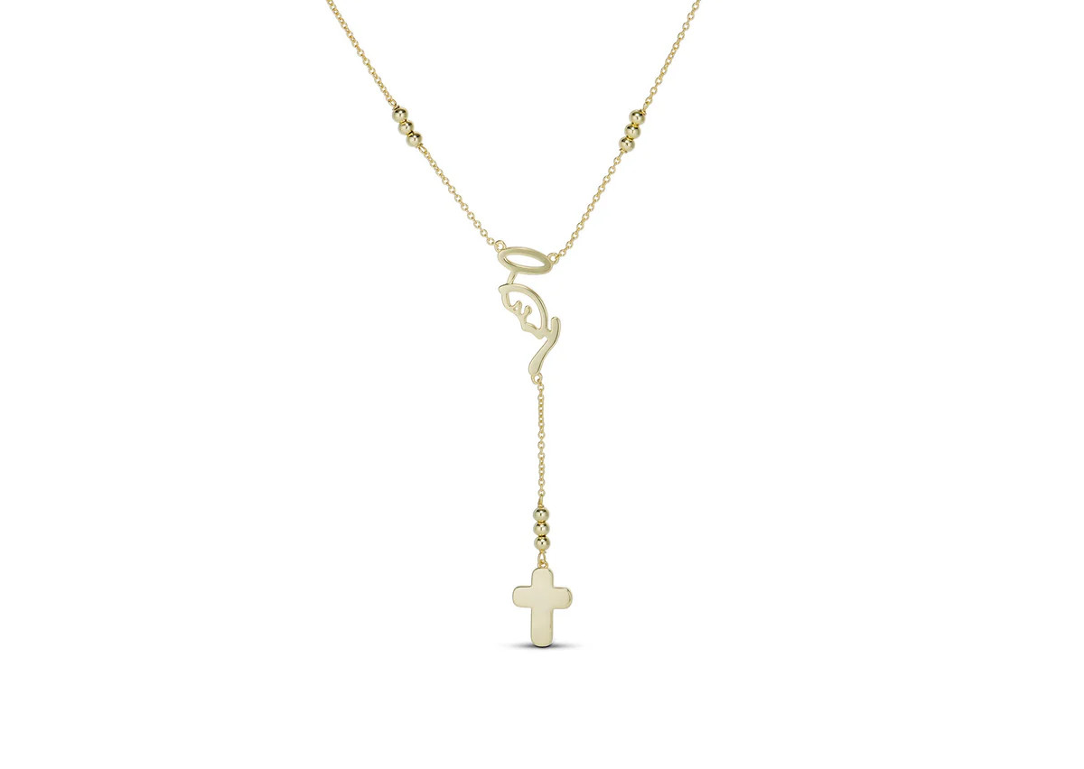 MOTHER MARY ROSARY NECKLACE | EP JEWELS 