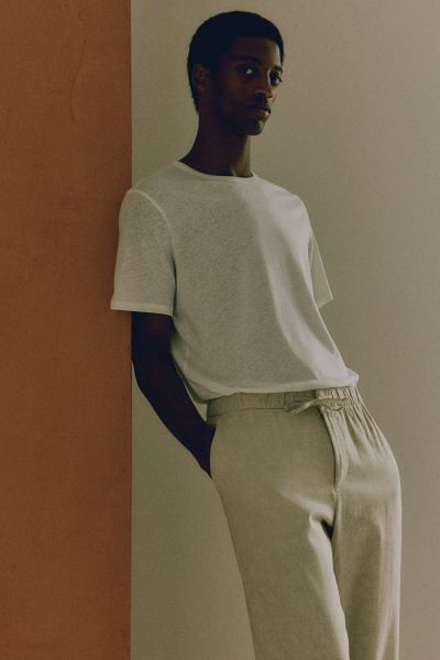 Regular Fit Linen-blend Pants | H&M (US + CA)