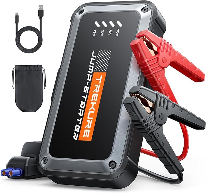 TREKURE Portable Car Battery Jump Starter 4000A 16800mAh Jump Box, Car Battery Jumper Starter Por... | Amazon (US)