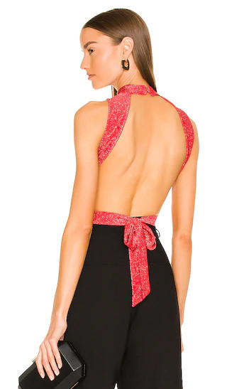 superdown Sophie Open Back Top in Red. - size M | Revolve Clothing (Global)