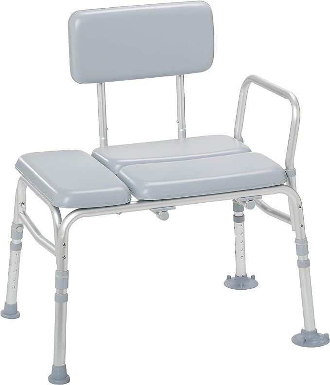 Drive Medical 12005KD-1 Padded Seat Shower Chair, Gray | Amazon (US)