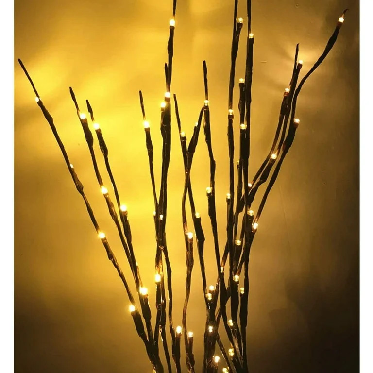 Lighted Twig Branches 60 LED Lights Artificial Tree Plants Branches Lights for Home Holiday Chris... | Walmart (US)