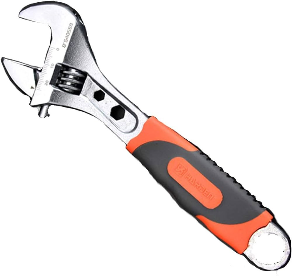 Edward Tools Pro 8" Adjustable Wrench - Carbon Steel Adjusting Design - Crescent Pro Grip for Gre... | Amazon (US)