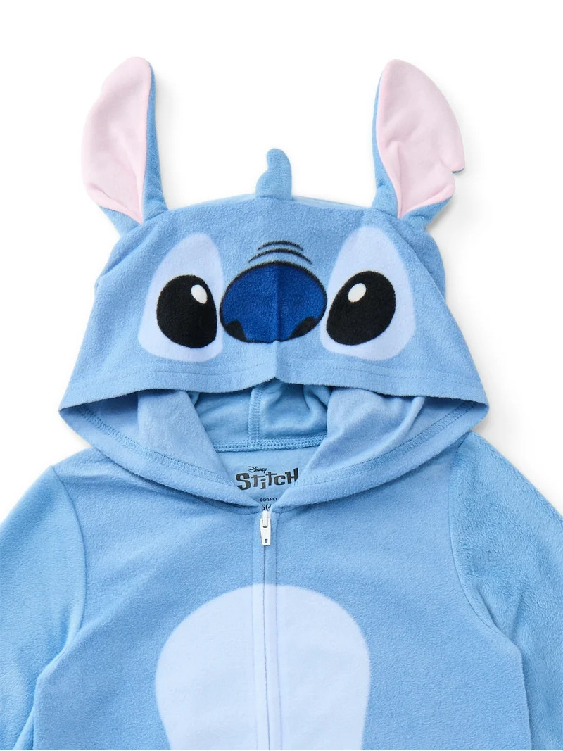 Disney Stitch Girls Cosplay Union Suit with Hood, Sizes 4-12 | Walmart (US)
