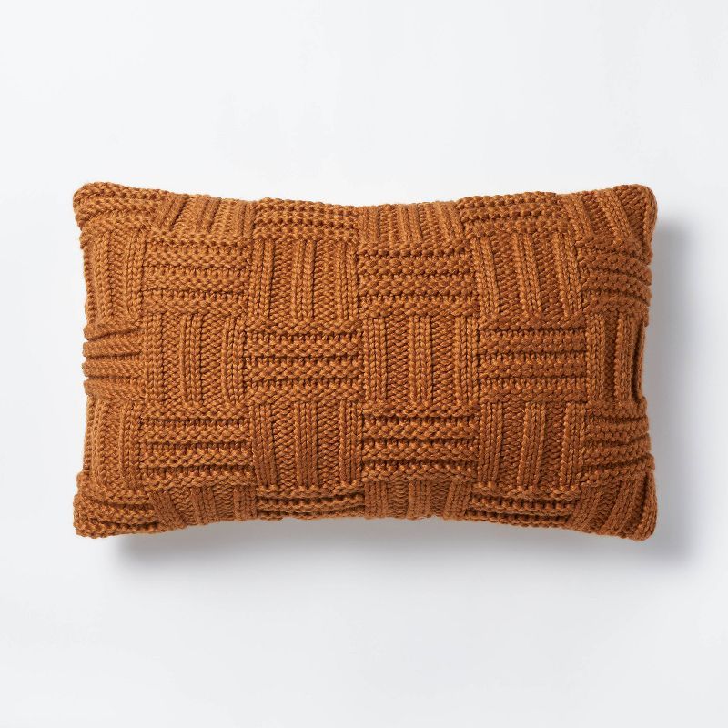 Basket Weave Knit Throw Pillow - Threshold™ designed with Studio McGee | Target