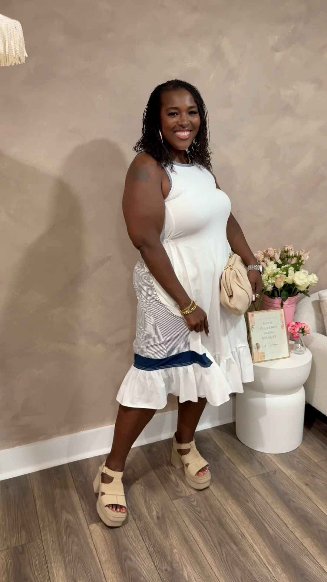 Effortless & chic! This Daily Practice Pleated Midi Tank Dress is such a versatile piece, perfect for brunch, bridal showers, or dressed down for a casual day out. I love that it comes in both straight and plus sizes, making it size-inclusive and stylish for everyone.

I’m wearing a size 1X for reference. Paired it with UGG sandals for comfort and a cute TJ Maxx clutch to finish the look.

✨ Tap to shop similar dresses, my sandals, and bag finds!

#PlusSizeStyle #PlusSizeOOTD #SummerToFallStyle #BrunchOutfitIdeas #OOTDinspo

#LTKShoeCrush #LTKPlusSize #LTKStyleTip