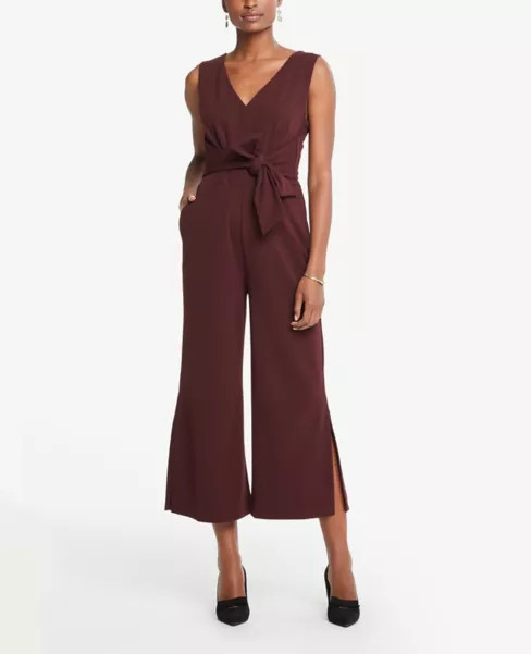 Tie Waist Jumpsuit | Ann Taylor Factory