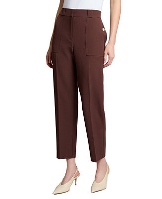 Women's Elastic-Back Straight-Leg Pants | Macy's