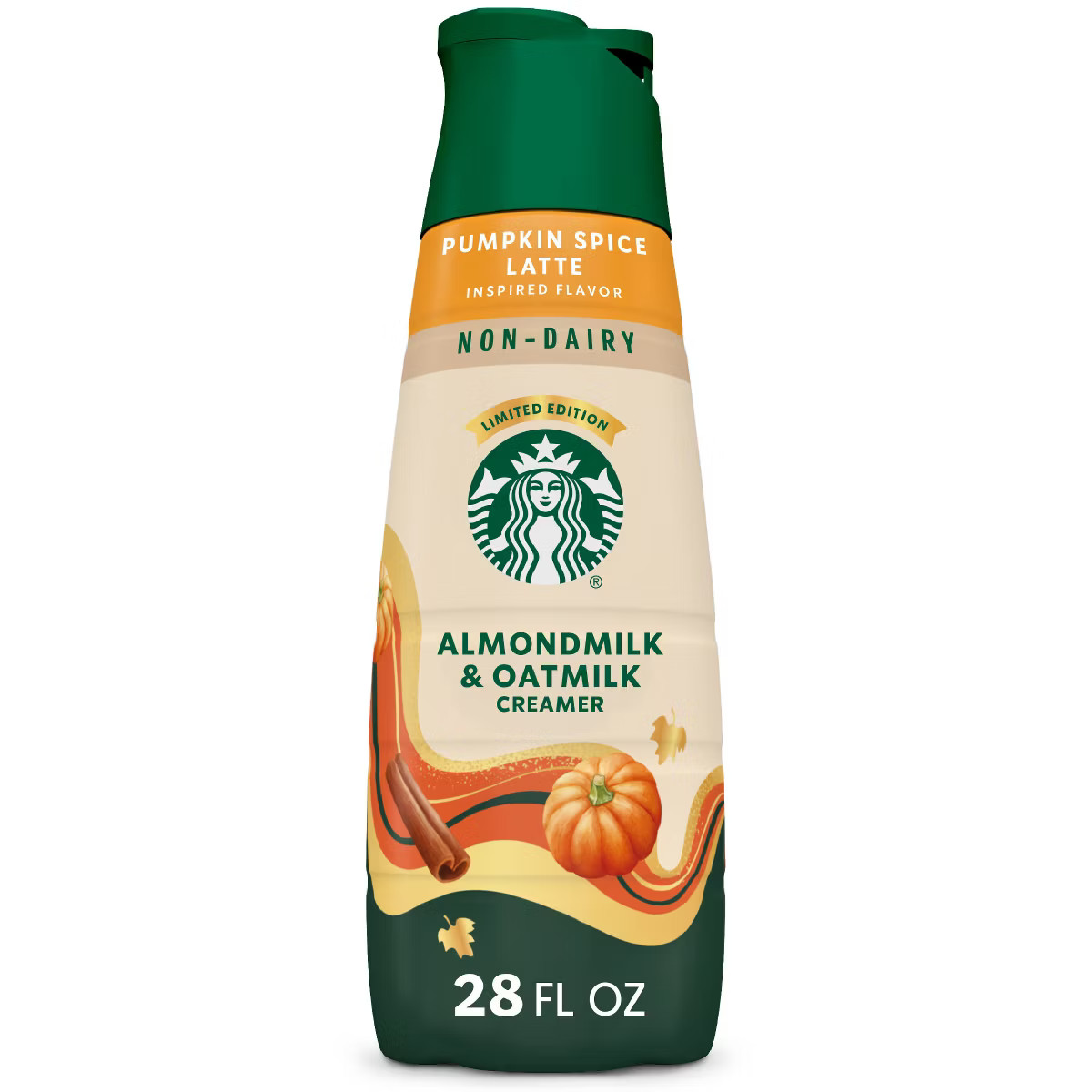 Starbucks Pumpkin Spice Non-Dairy Almondmilk & Oatmilk Coffee Creamer - 28 fl oz | Target